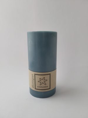 Ekologisk ljus 15 cm, 100% stearin -  Blå