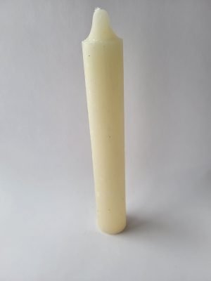 Taperljus 100% stearin 25 cm Vit