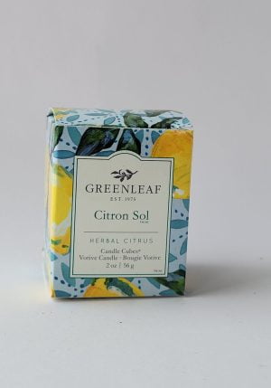 Greenleaf doftljus, naturliga doft Citron Sol