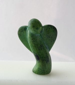 Ängel, stilistisk stil, 6 cm, grön