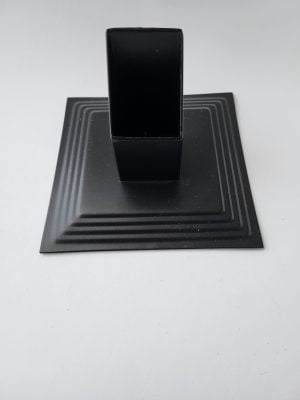 Ljusstake Square, för spindelnätljus 4 cm, svart