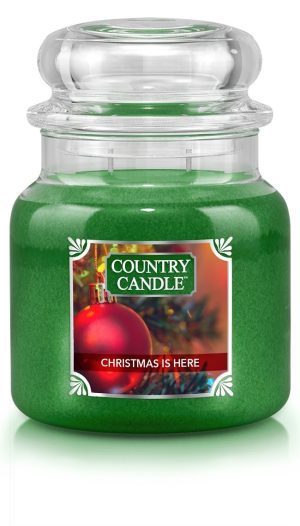 Country Candle, doftljus i medium jar, Christmas is here