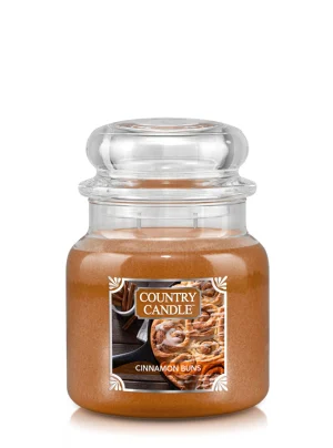 Country Candle, doftljus i medium jar, Cinnamon Buns