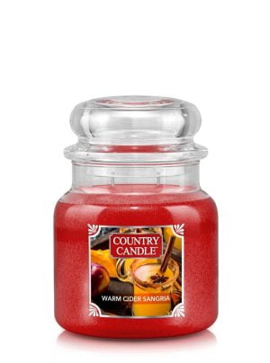 Country Candle, doftljus i medium jar, Warm Cider Sangria